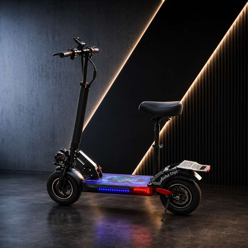 Electric Scooty With Brake Powerful Battery Smart Riding