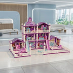 Luxury Girls Dollhouse Playset Dream House Educational Pretend Play Toy Set