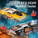 High Speed Alloy Remote Control Metal Drift Racing Car Toy