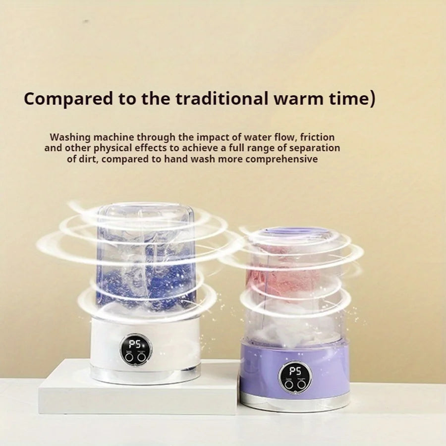 Usb charging portable underwear washing machine mini socks washing cup