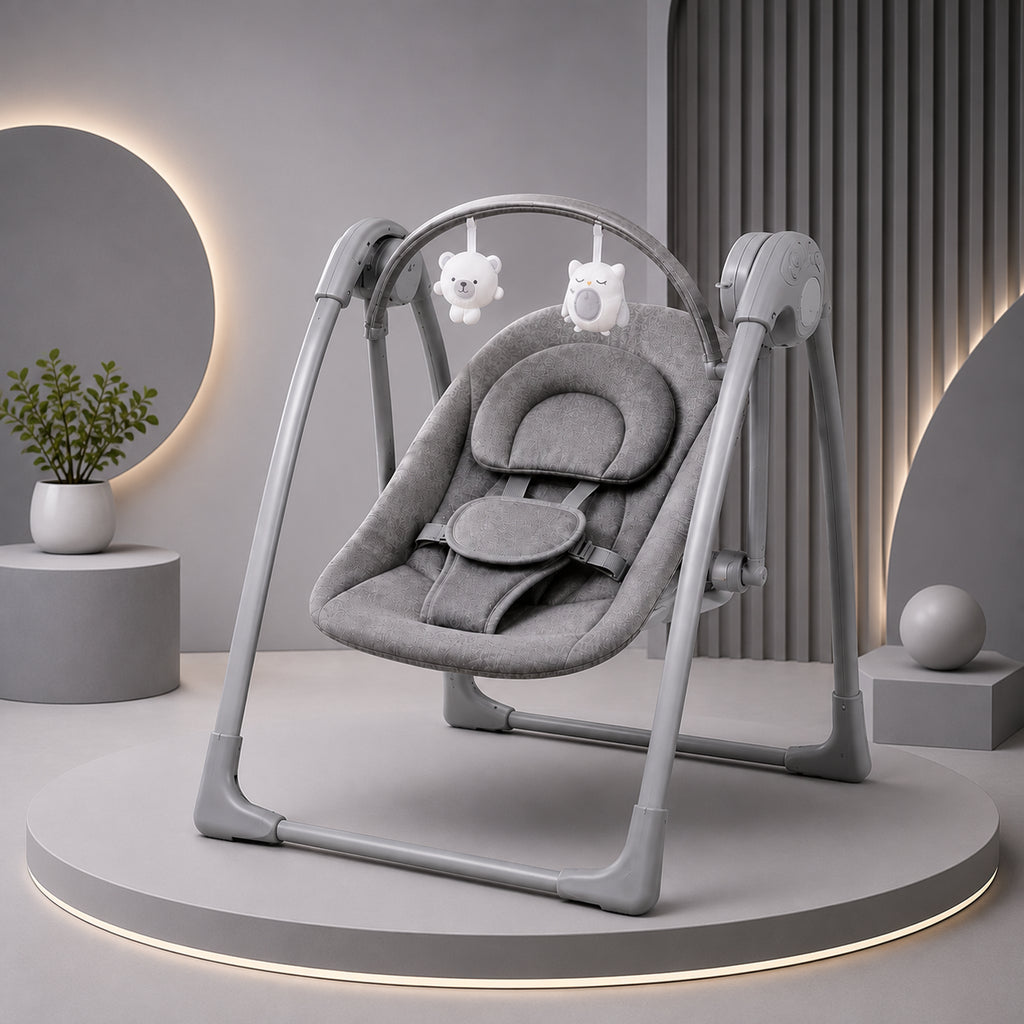 Multifunctional Electric Baby Rocking Chair Folding Newborn Bouncer High Seat Comfort