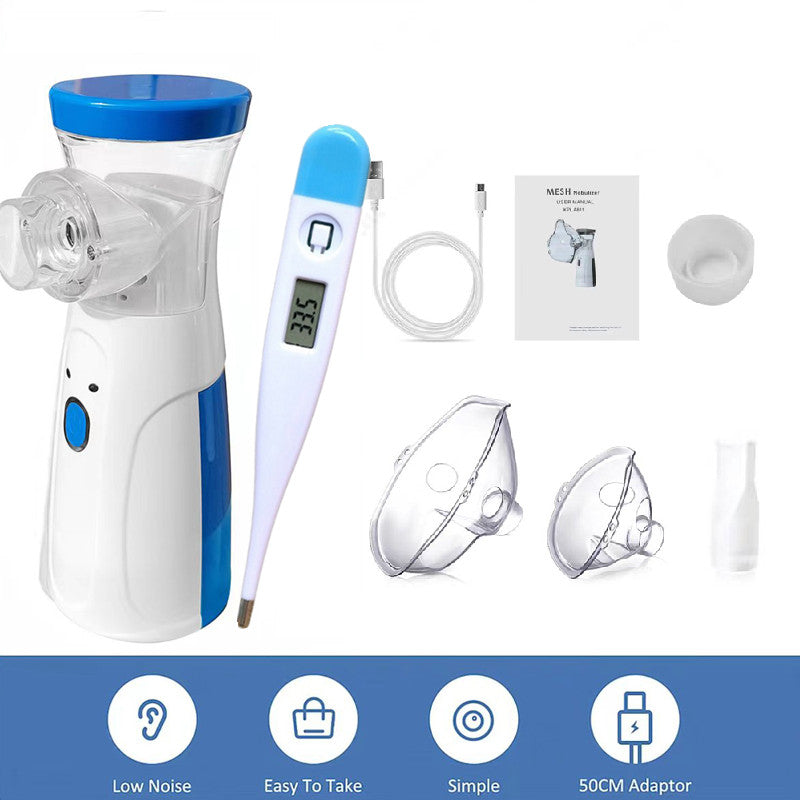 Portable Medical Mesh Nebulizer Silent Ultrasonic Steam Inhaler For Families