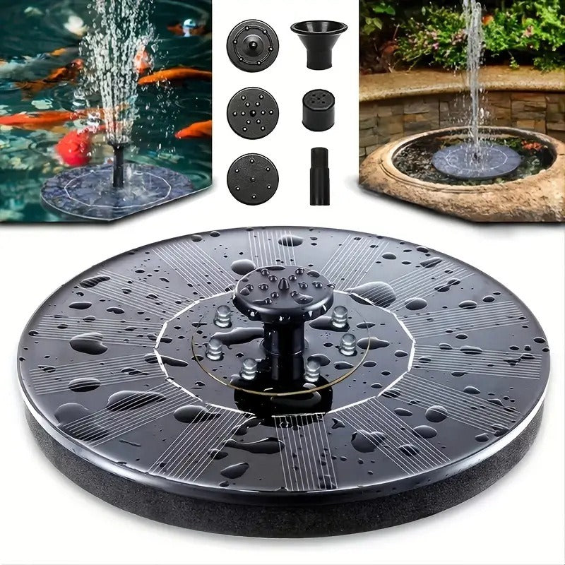 Circular Solar Fountain Pump Outdoor Swimming Pool Mini Floating Fountain