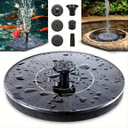 Circular Solar Fountain Pump Outdoor Swimming Pool Mini Floating Fountain