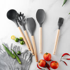 Silicone Kitchen Utensils Non-Stick Heat Resistant Cooking Kitchenware Set
