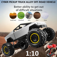 Large Wheel 4WD RC Climbing Truck LED Off Road Pickup Toy