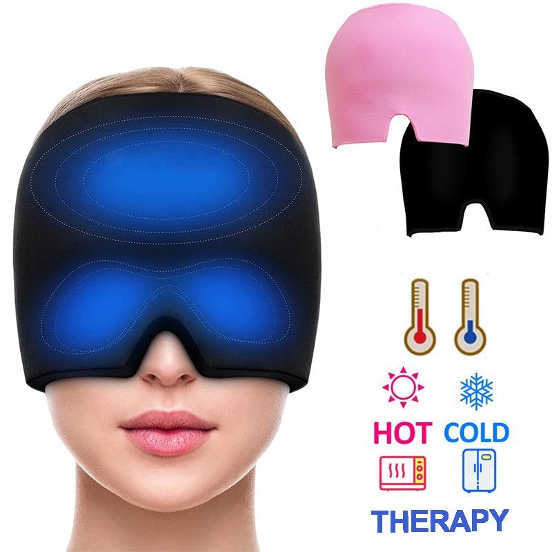Sleep Mask Gel Ice Headache Migraine Relief Hat Comfortable Hot Cold Therapy Eye Mask Eyeshade Cover Shade Eye Patch Women Men