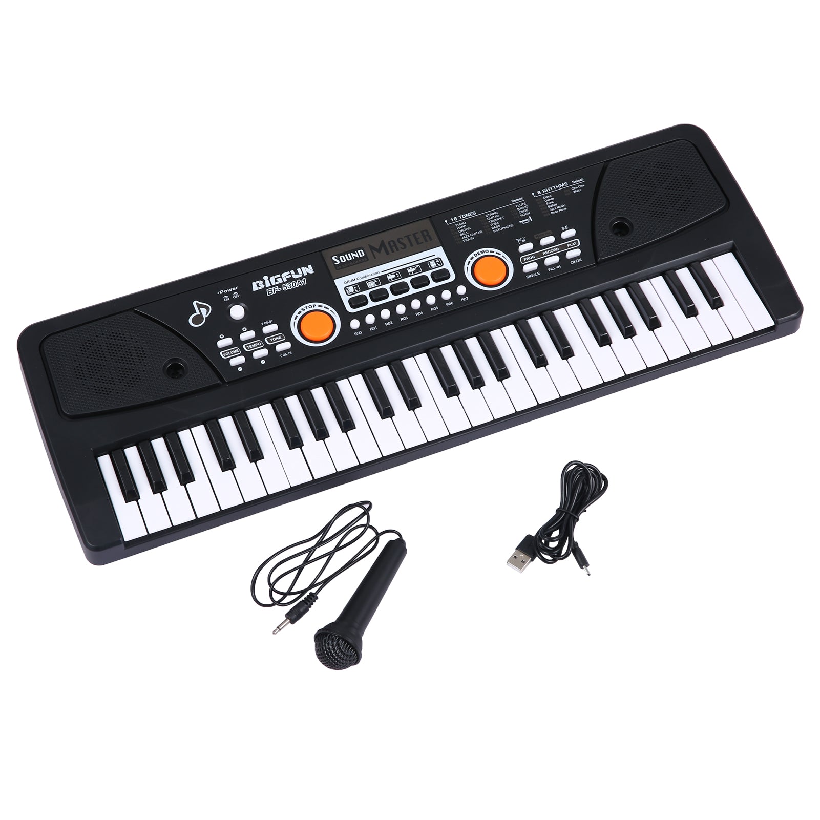 Electronic Keyboard Piano With Microphone Stereo Music Organic