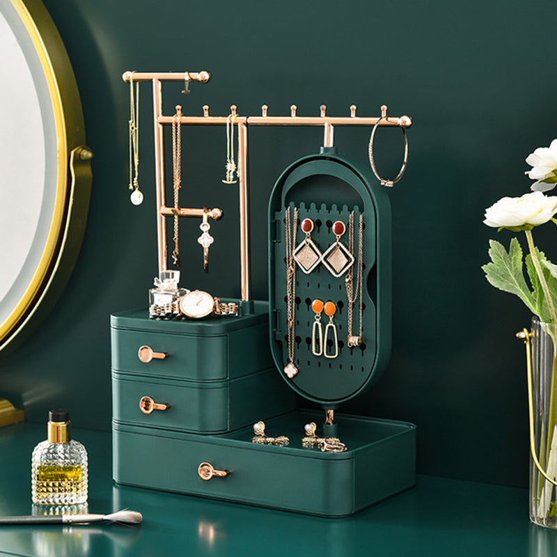 Jewelry & Makeup Organizer Box | Large Capacity Necklace & Cosmetic Storage Pakistan
