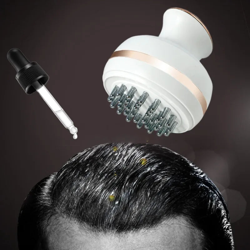 Electric Head Massager Infrared EMS Scalp Hair Growth Comb