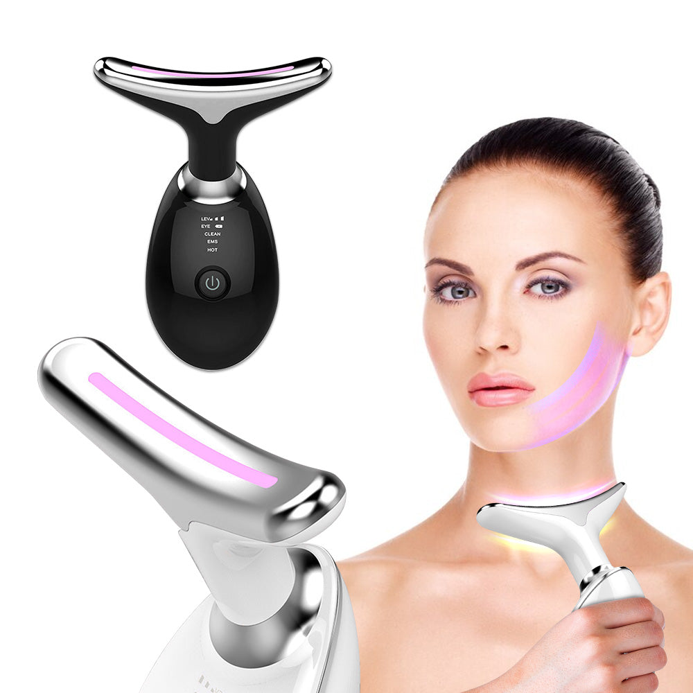 EMS Face Neck Lift Device LED Therapy Anti Wrinkle Massager