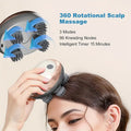 USB Rechargeable Handheld Head Massager Three Speed Kneading Relaxation Therapy Device