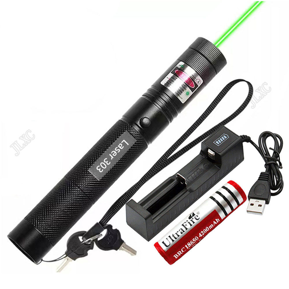 Portable USB Green Laser Pointer Rechargeable Mini Detachable Hunting Pen Device