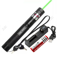 Portable USB Green Laser Pointer Rechargeable Mini Detachable Hunting Pen Device