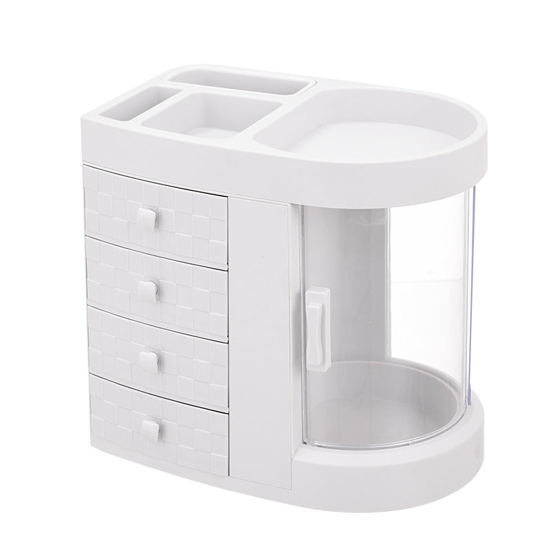 Acrylic Makeup Organizer with Drawer | Modern Skincare Storage Box