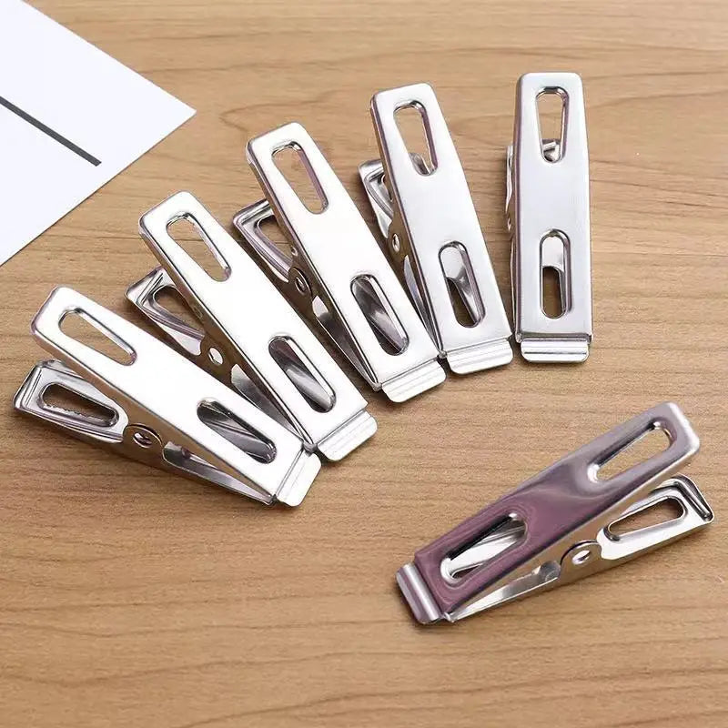 Stainless Steel Windproof Clothes Clips Heavy Duty Laundry Pegs