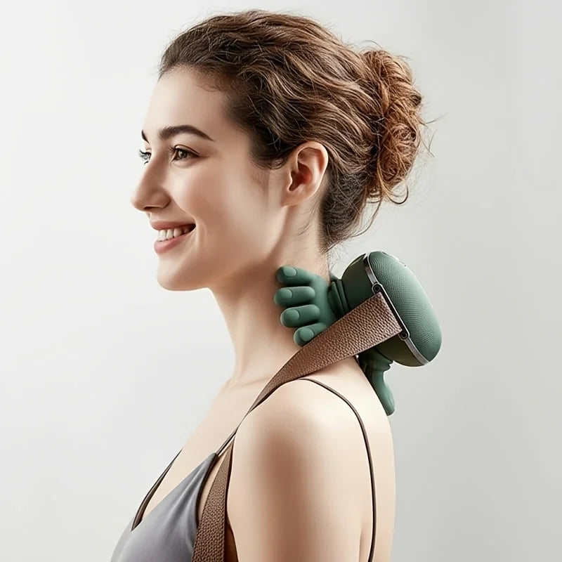 Portable Electric Massage Pillow Deep Kneading Neck Shoulder Back Relaxation Device