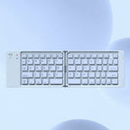 Foldable Wireless Bluetooth Keyboard Portable Mini Slim Rechargeable Keyboard for Android iOS Windows Laptop Tablet Travel Compact Keyboard