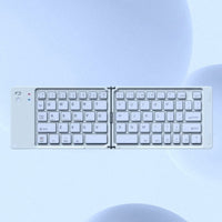 Foldable Wireless Bluetooth Keyboard Portable Mini Slim Rechargeable Keyboard for Android iOS Windows Laptop Tablet Travel Compact Keyboard