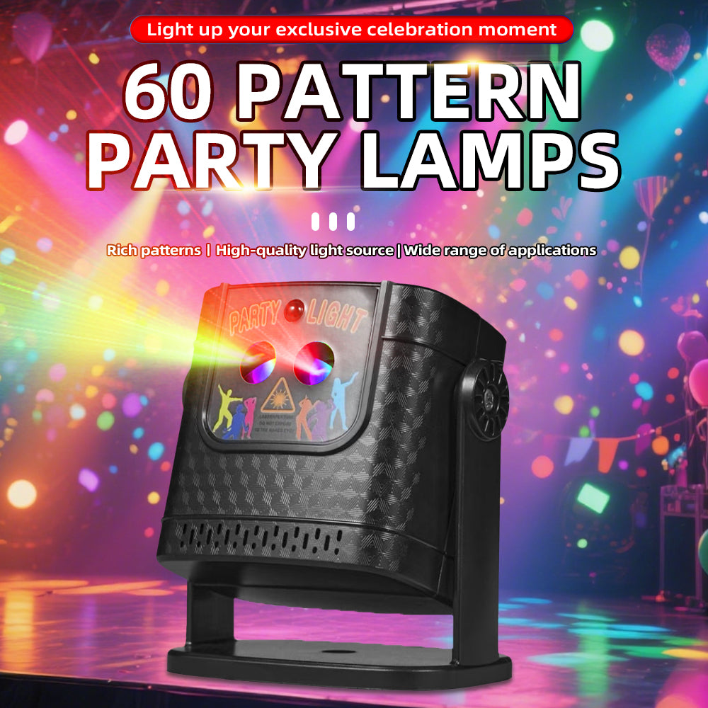 USB Laser Party Lights DJ Disco Projector Portable Light