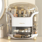 Transparent Makeup Organizer with Drawer | Large Capacity Cosmetic & Jewelry Storage