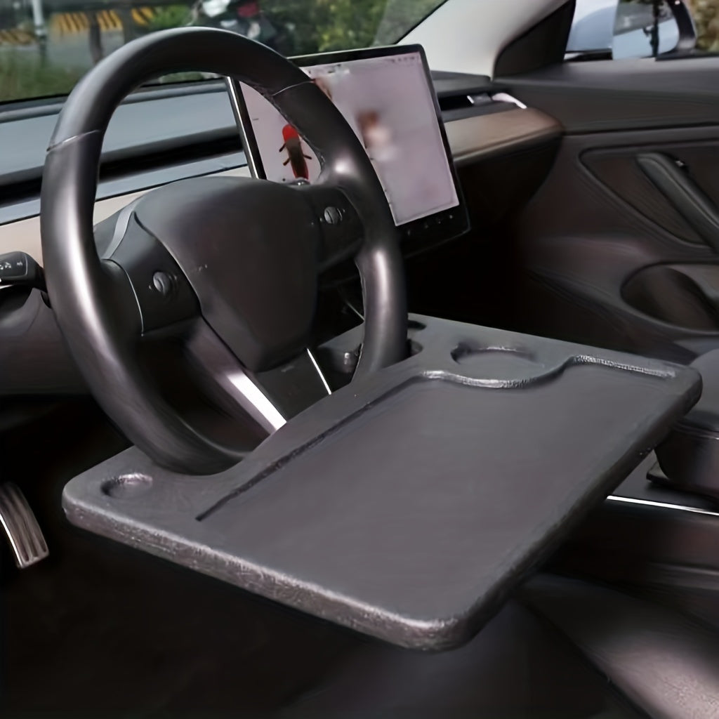 Portable Car Steering Wheel Tray Table Eating Working Storage