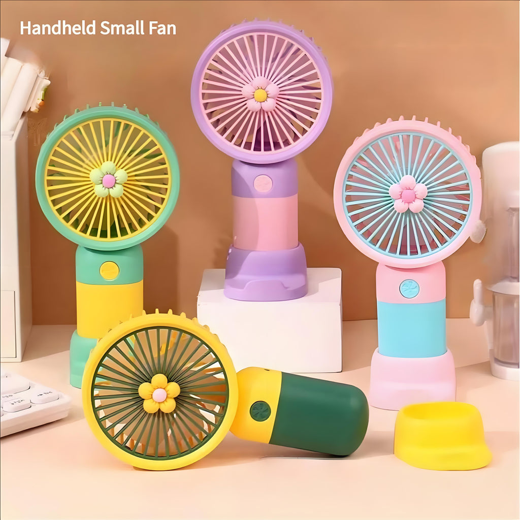 2026 Portable Mini Handheld Fan USB Rechargeable Stylish Desk