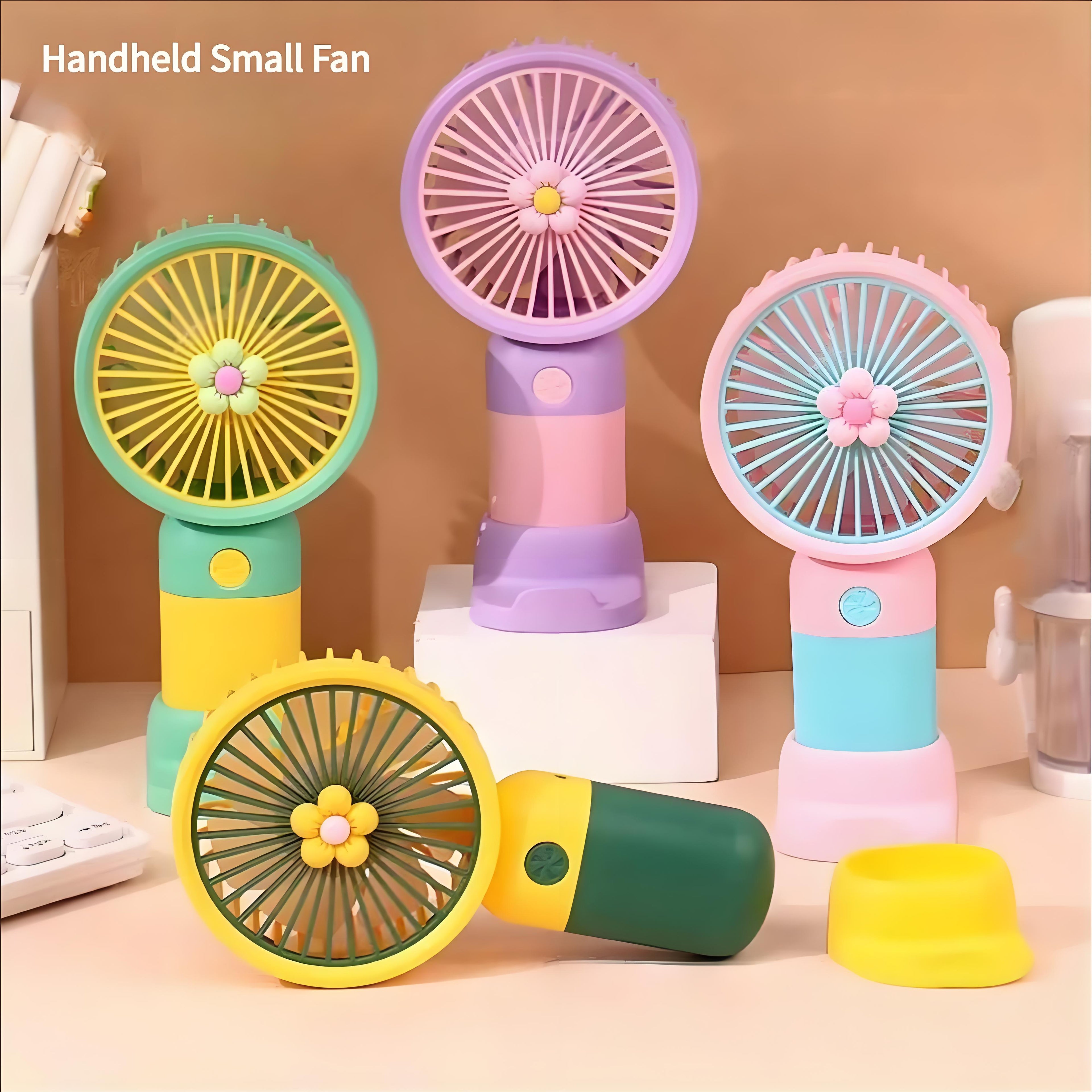 2026 Portable Mini Handheld Fan USB Rechargeable Stylish Desk