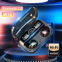 M10 Bluetooth Wireless Earbuds Waterproof Gaming Headphones With LED Display Stereo