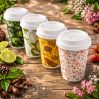 Reusable Bamboo Fiber Coffee Cup with Lid | Eco-Friendly Travel Mug