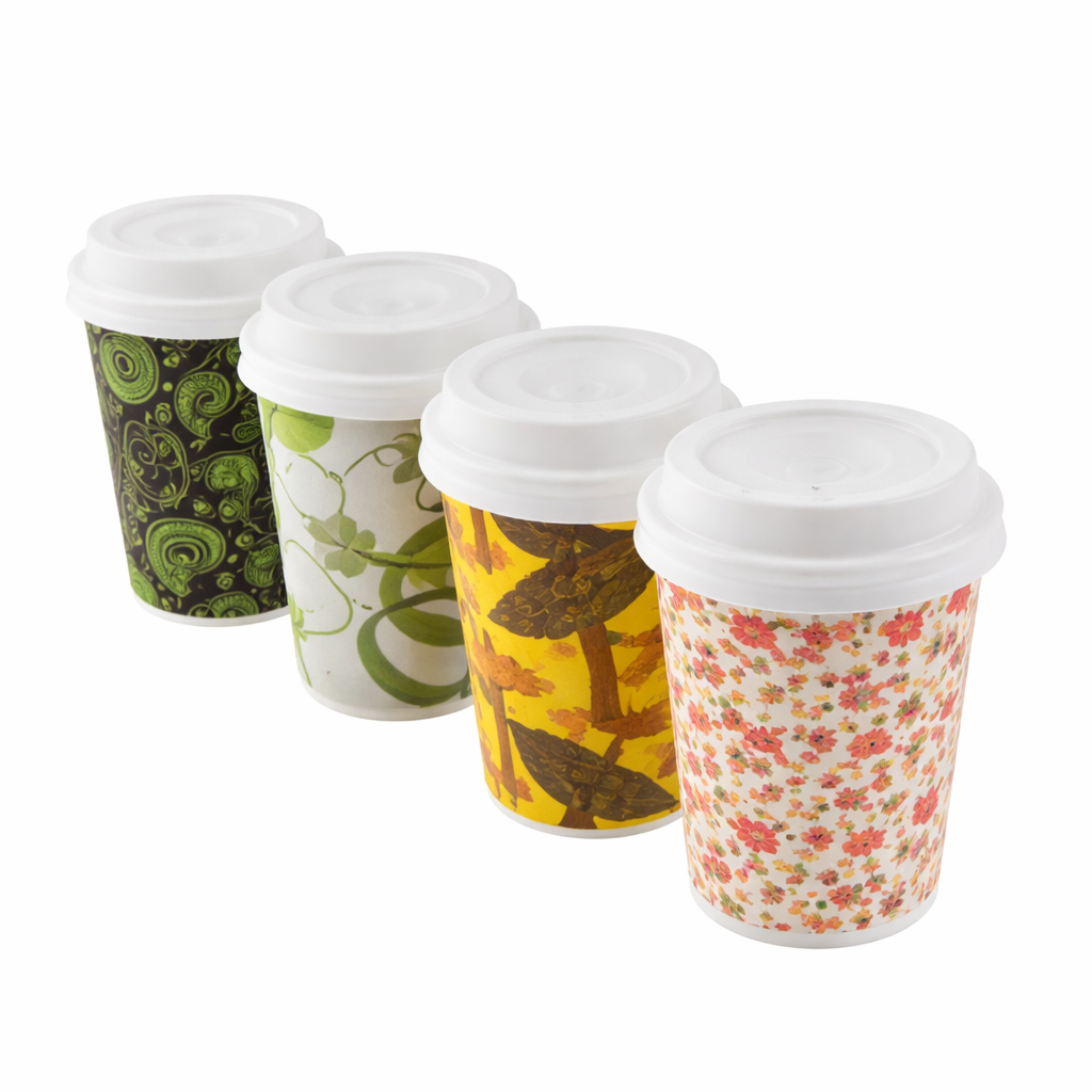 Reusable Bamboo Fiber Coffee Cup with Lid | Eco-Friendly Travel Mug