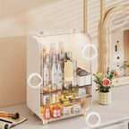 Multi-Functional Makeup Storage Box with Lid | Dustproof Cosmetic Organizer
