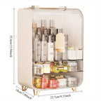Multi-Functional Makeup Storage Box with Lid | Dustproof Cosmetic Organizer