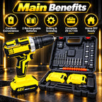 29-in-1 Cordless Drill 48V Dual Battery Plastic Chuck
