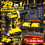 29-in-1 Cordless Drill 48V Dual Battery Plastic Chuck