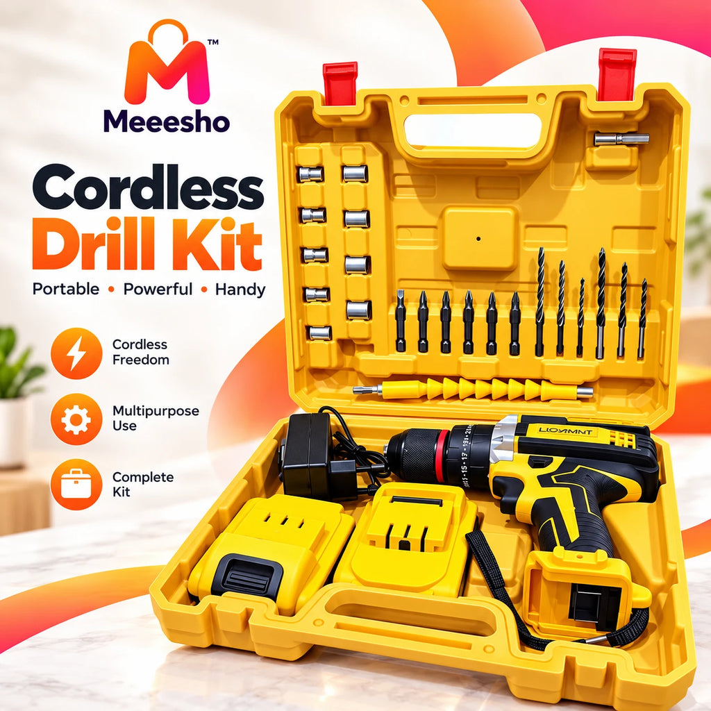 29-in-1 Cordless Drill Kit with 48v Battery & Accessories