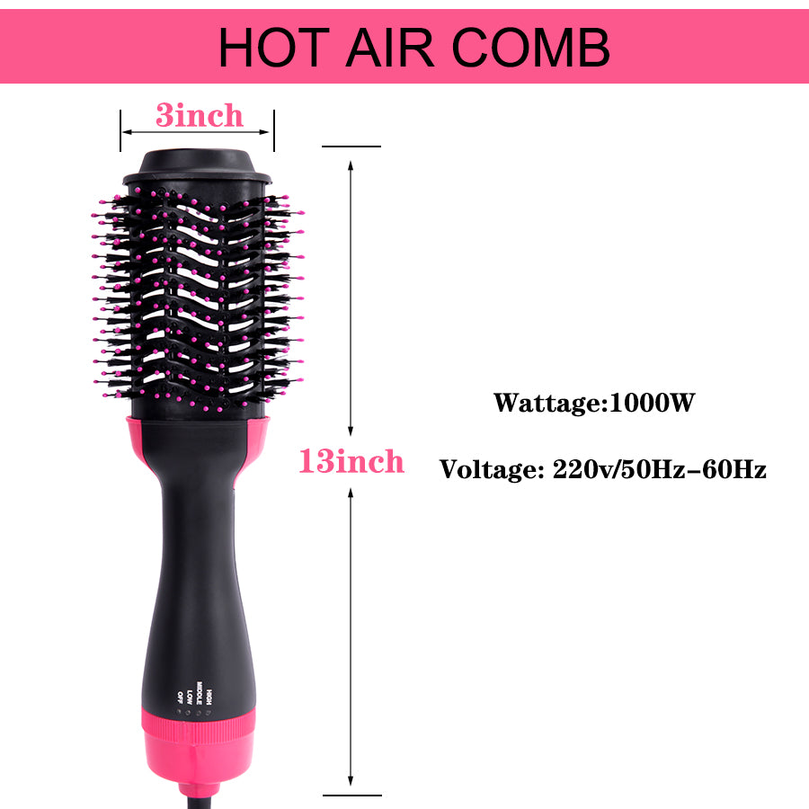 4-in-1 Hair Dryer Brush Volumizer Straightener Styling Tool
