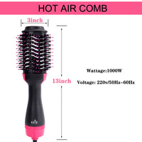 4-in-1 Hair Dryer Brush Volumizer Straightener Styling Tool