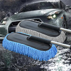 Car Cleaning Mop Brush with Long Handle – Soft Microfiber Retractable Car Wash Mop