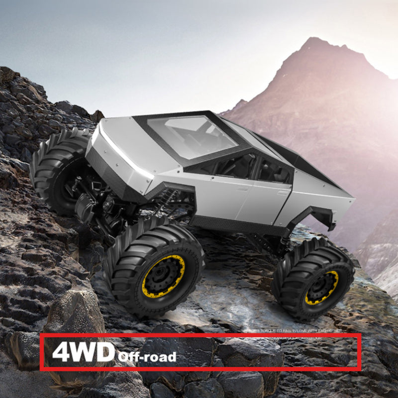 Large Wheel 4WD RC Climbing Truck LED Off Road Pickup Toy
