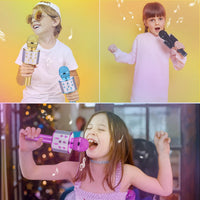 Wireless Bluetooth Karaoke Microphone 5-in-1 Speaker Kids Portable