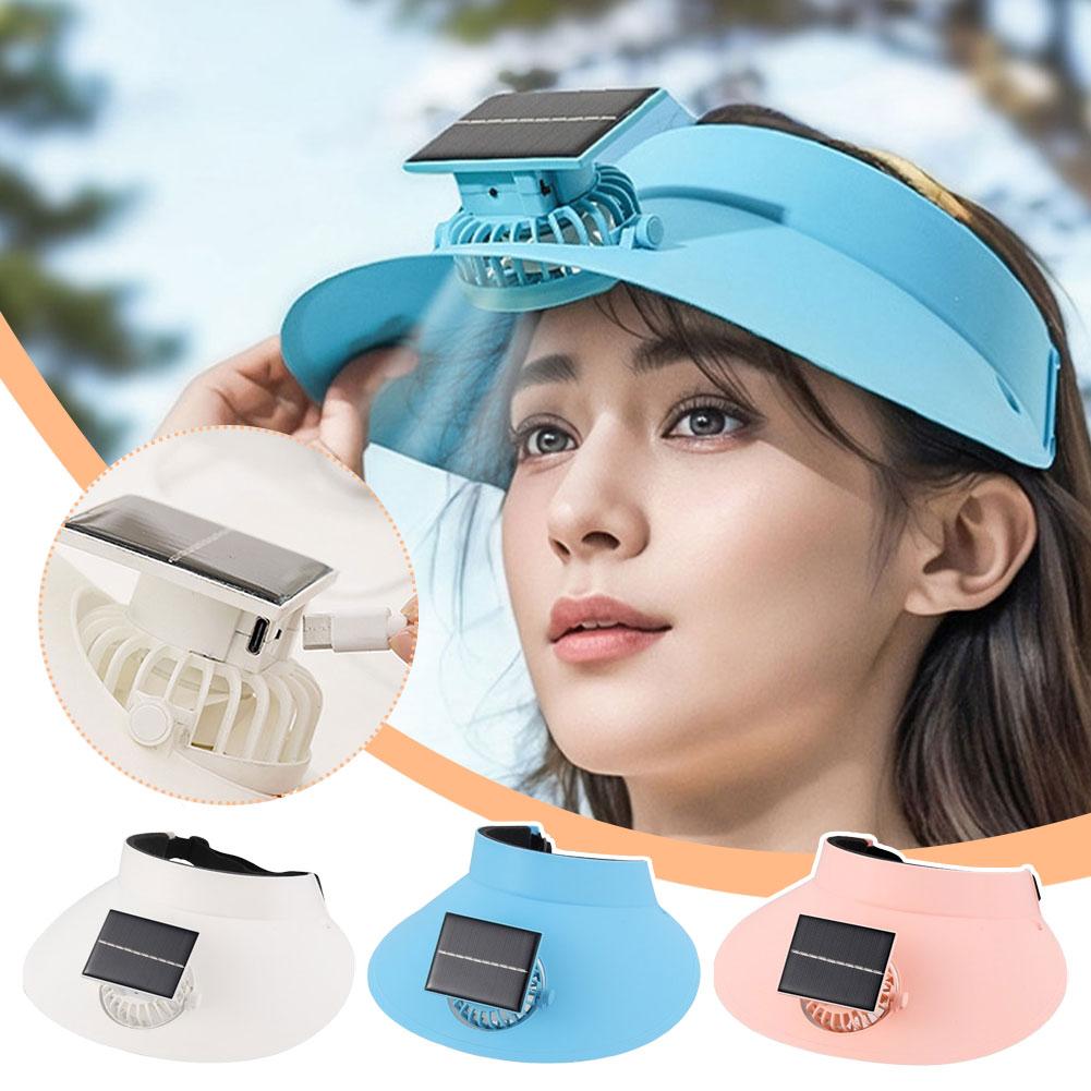 Solar Fan Hat Outdoor Sun Protection Cooling Breathable Fishing Cap