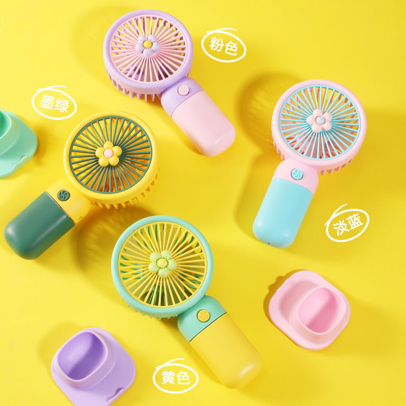 2026 Portable Mini Handheld Fan USB Rechargeable Stylish Desk