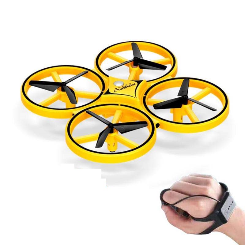 Gesture Flying Mini Drone Watch RC Quadcopter LED Light Toy