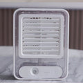 3-in-1 Desktop Mini Air Cooler USB Humidifying LED Fan