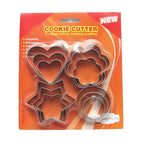 12 Piece Stainless Steel Baking Mold Set DIY Cake Cookie Tools