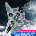 Drop Proof RC Fighter Jet Drone LED Stunt Flying Toy