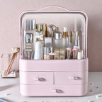 Dustproof Makeup Organizer with Drawer | Cosmetic Storage Box for Skincare