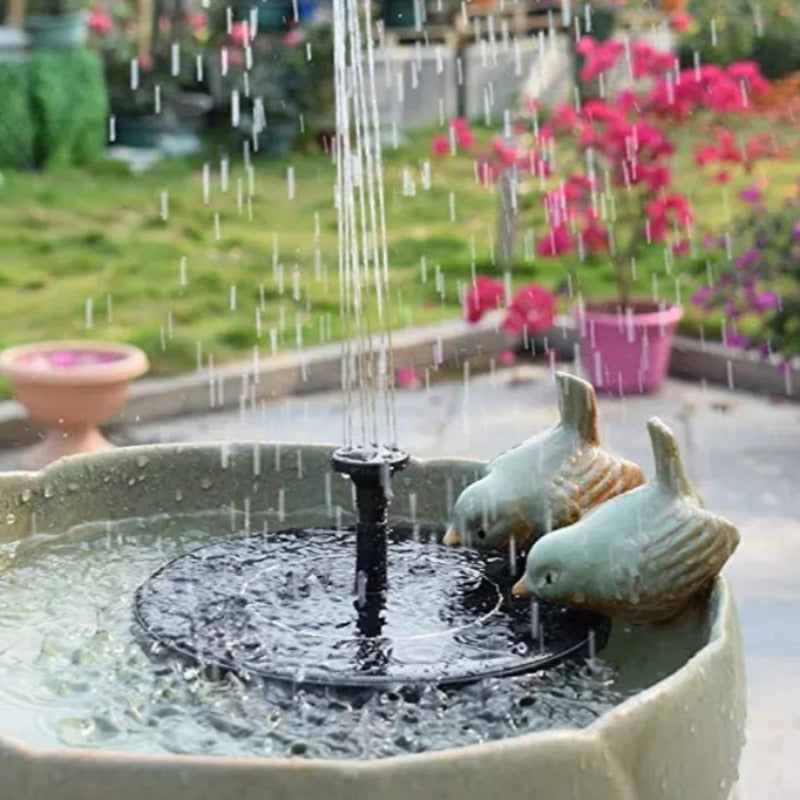 Circular Solar Fountain Pump Outdoor Swimming Pool Mini Floating Fountain