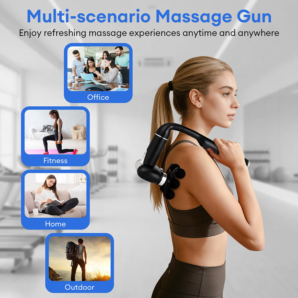 Smart Fascia Massage Gun High Frequency Vibration Deep Tissue Relaxation Device